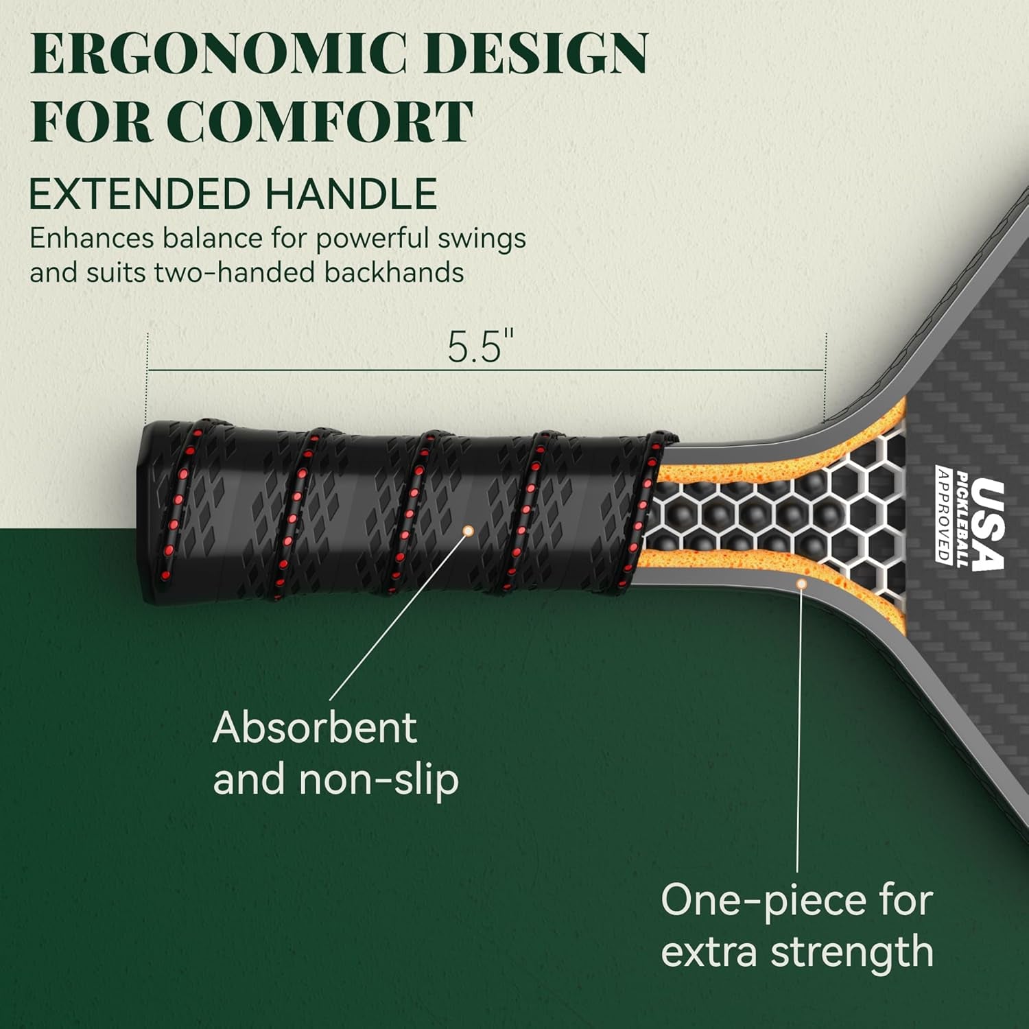 Rallyborn Solo Pro 16Mm — Single Carbon Fiber Paddle, Spin-Ready Textured Face
