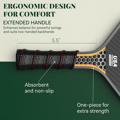 Rallyborn Solo Pro 16Mm — Single Carbon Fiber Paddle, Spin-Ready Textured Face
