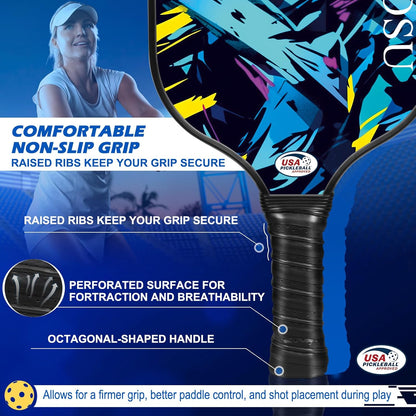 Rallyborn Doubles Starter Set — 2 T300 Carbon Paddles, Balls, Bag & Accessories