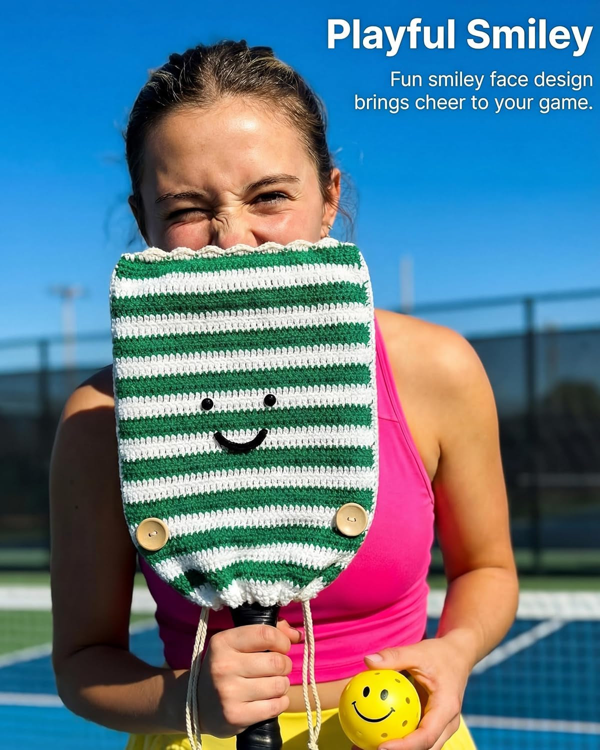 Rallyborn Handmade Paddle Cover — Gift-Ready Crochet Case with Present Bag