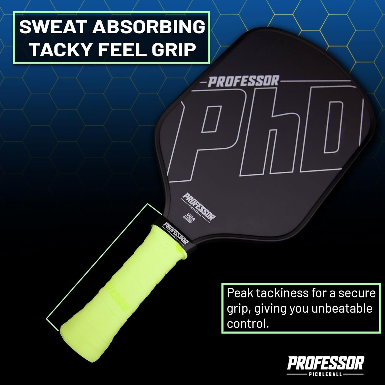 Rallyborn Pro Overgrips — Max-Tacky Moisture-Wicking Grip Tape, Multi-Pack