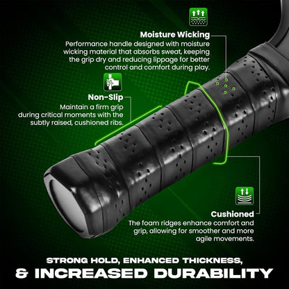 Rallyborn Carbon X2 Paddle Set — 2 T700 Raw Carbon Fiber Paddles, 4 Outdoor Balls & Carry Bag