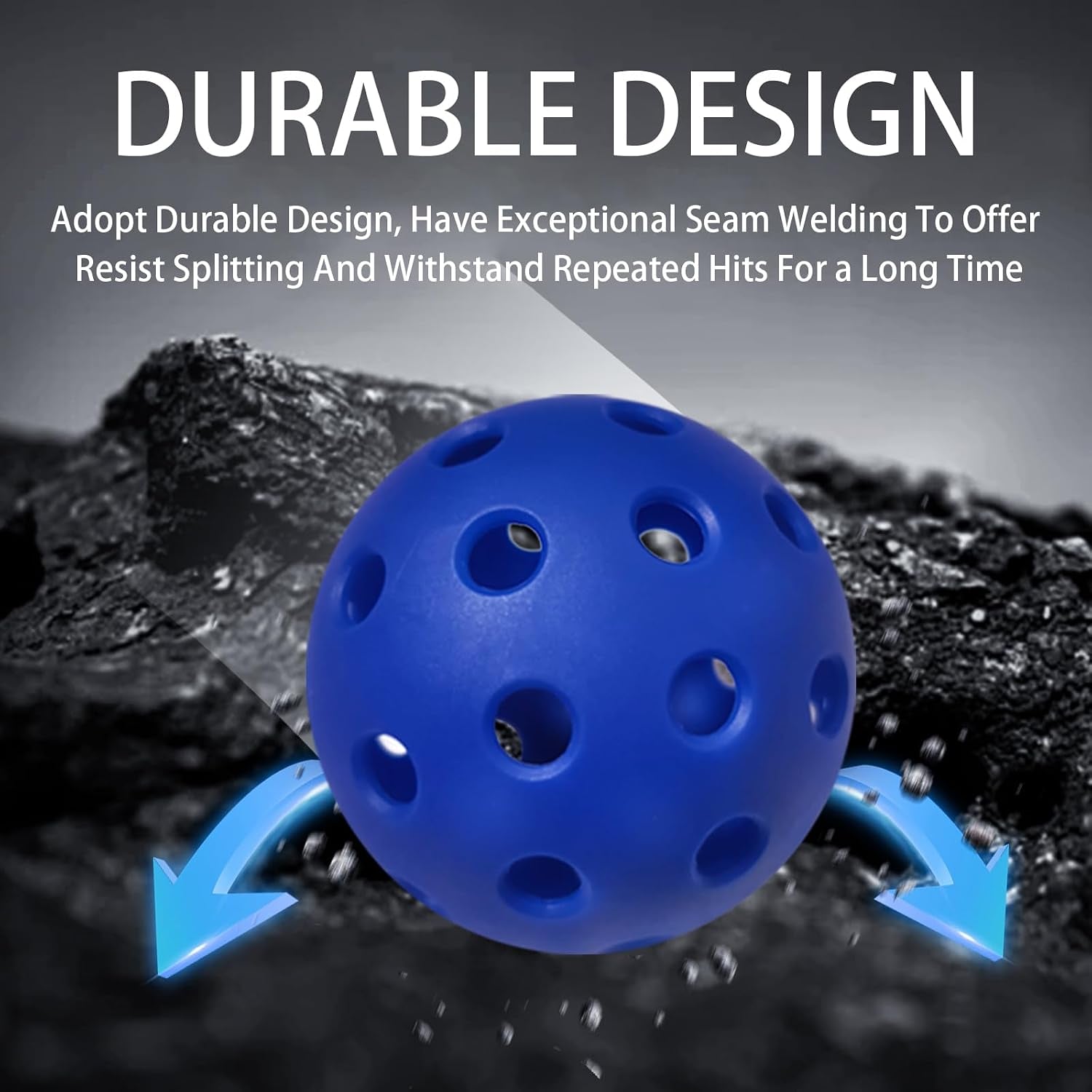 Rallyborn Optic Outdoor Pickleballs — 40-Hole High-Visibility Tournament Balls