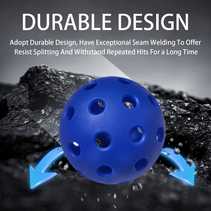 Rallyborn Optic Outdoor Pickleballs — 40-Hole High-Visibility Tournament Balls