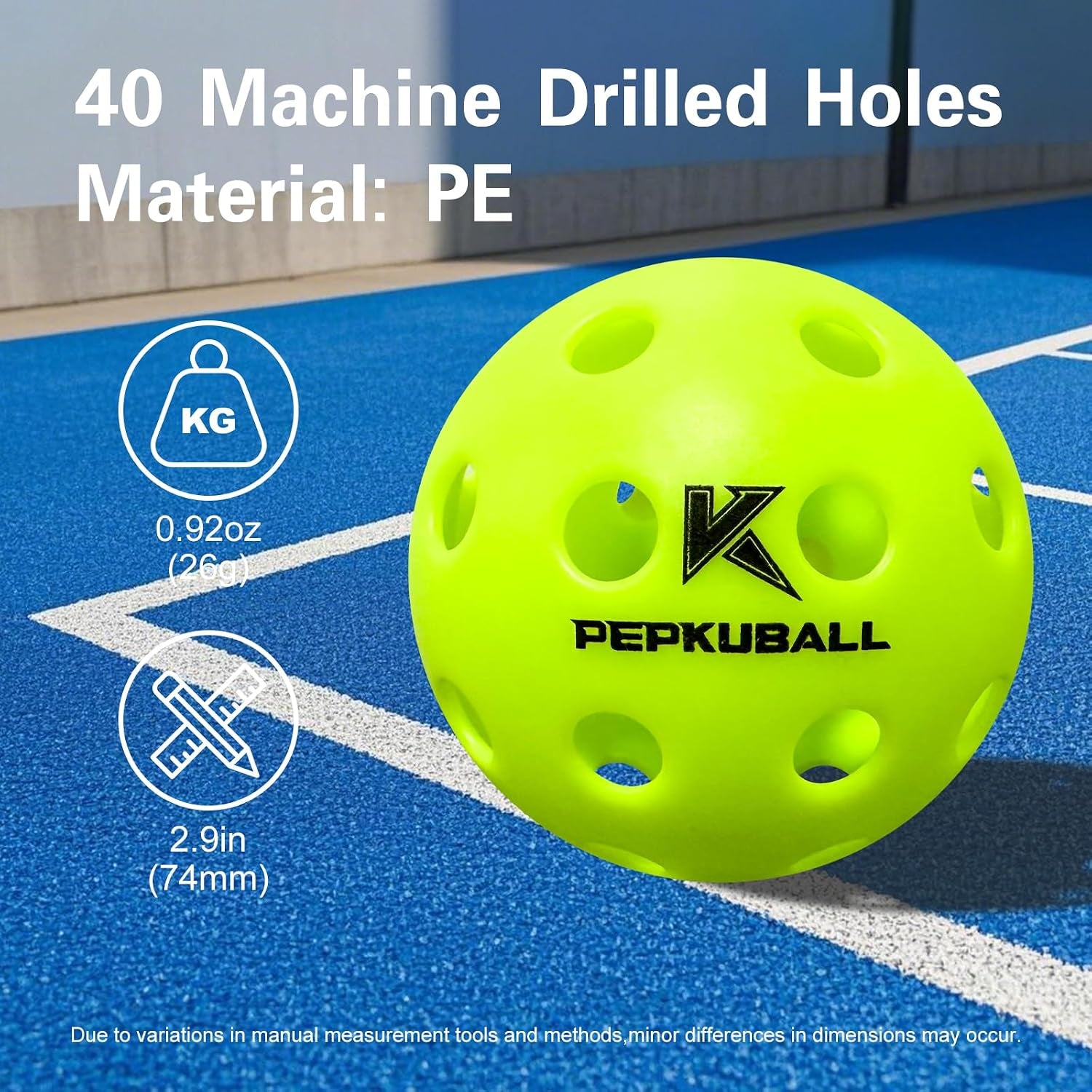 Rallyborn Indoor & Outdoor Ball Pack — 26-Hole Indoor + 40-Hole Outdoor Balls