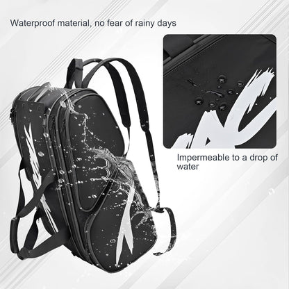 Rallyborn Court Tote — 4-Paddle Pickleball Bag with Fence Hook & Shoe Compartment