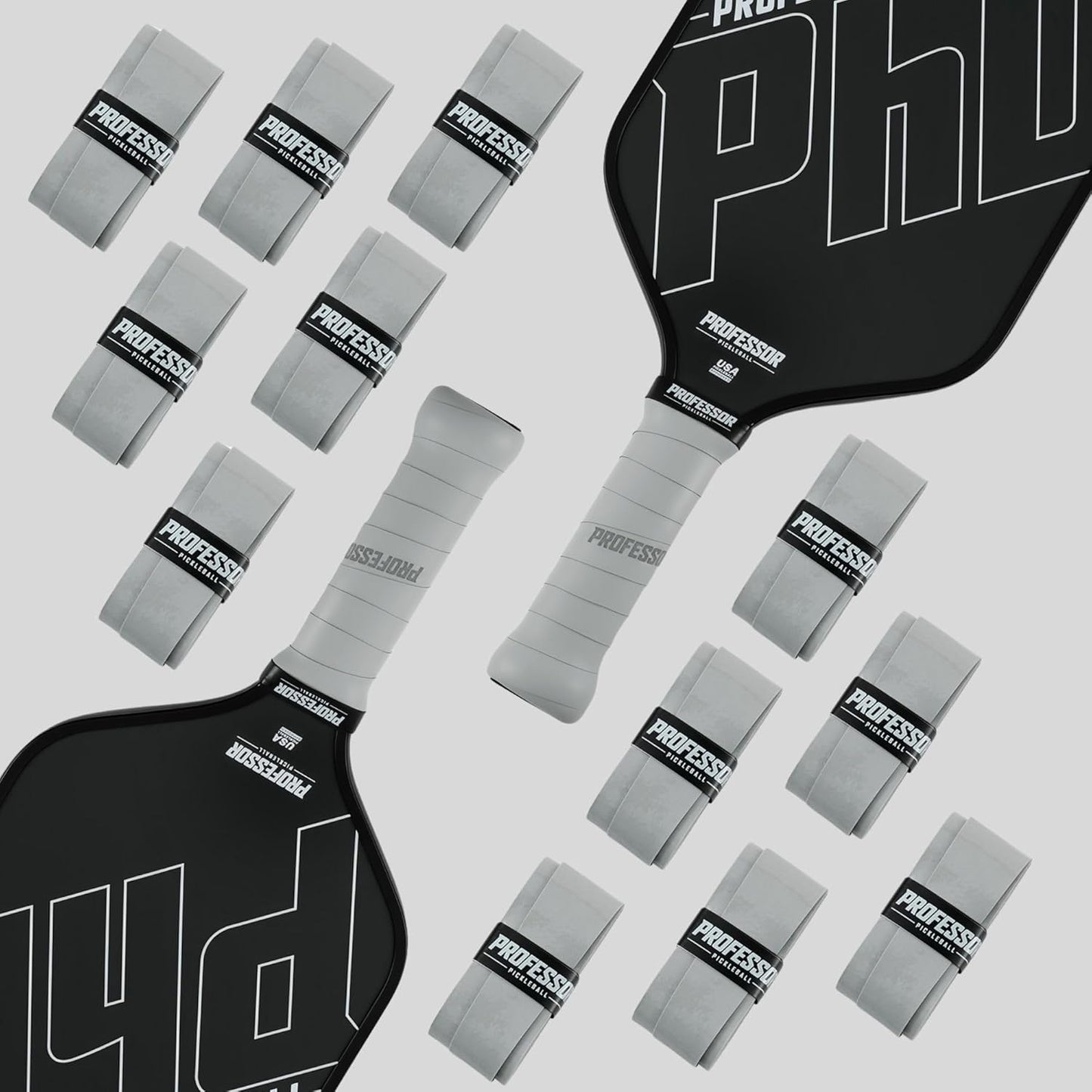 Rallyborn Pro Overgrips — Max-Tacky Moisture-Wicking Grip Tape, Multi-Pack