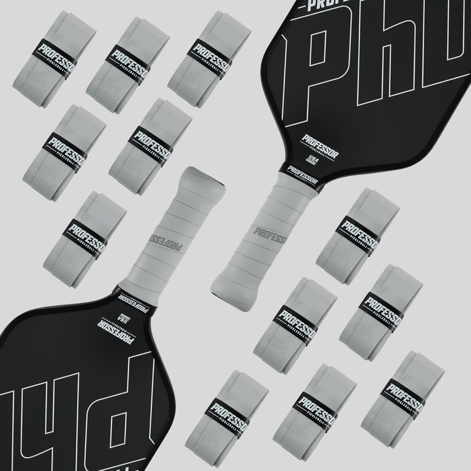 Rallyborn Pro Overgrips — Max-Tacky Moisture-Wicking Grip Tape, Multi-Pack