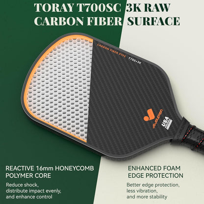 Rallyborn Solo Pro 16Mm — Single Carbon Fiber Paddle, Spin-Ready Textured Face