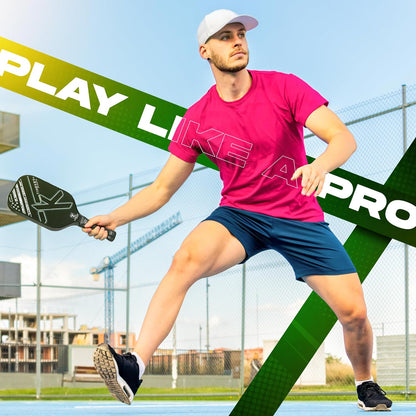 Rallyborn Carbon X2 Paddle Set — 2 T700 Raw Carbon Fiber Paddles, 4 Outdoor Balls & Carry Bag
